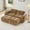 Camel, variant on Eyisean 80.3" Velvet Modular Sectional Loveseat Sofa with 2 Ottoman, 2-Seater U Shape Boneless Couch with Anti-Slip Design, No Assembly Required, Comfy Cloud Sectional Couches for Living Room