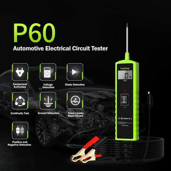 ,Circuit Tester Function Lcd Display Locate Tester 6-30v Dc P60 6-30v Dc With Lcd Display Component Tester Car Tester With Function Lcd Buzhi Mewmewcat