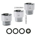 thumbnail image 2 of 1 Set Of Adapters,Adapter 3 Adapters Installation Hose Sets Of For Shower Shower Hose Head Bathroom Products, 2 of 3
