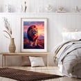 thumbnail image 6 of Diamond Art Kit for Adults, Lion Majestic Sunset Landscape Diamond Painting for Adults Beginners, DIY Diamond Art Painting Kits, 5D Diamond Painting Crafts for Home Decor 12x16 Frameless, 6 of 7