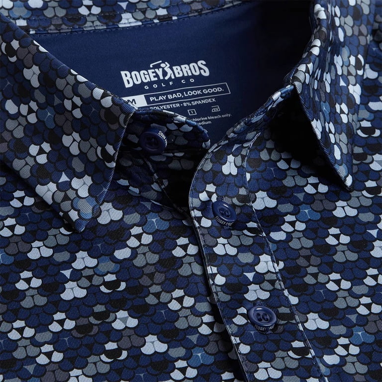 Bogey Bros Golf Navy Polo Navy Small - Walmart.com