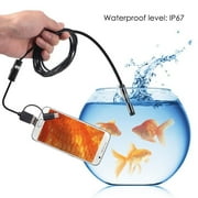 Endoscope 10M USB Borescope Camera Sipring 32FT/10M 6 LED 7mm Lens 2IN1 Endoscope Android Inspection Waterproof Borescope Camera IP67