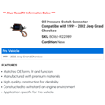 thumbnail image 2 of Oil Pressure Switch Connector - Compatible with 1999 - 2002 Jeep Grand Cherokee 2000 2001, 2 of 2
