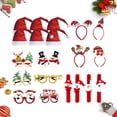 thumbnail image 2 of Juego De Gafas De Navidad, Sombrero De Navidad, Diadema, Pulsera, Decoraciones Para Fiesta De Navidad Cateissary HA038016-00, 2 of 6