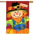 thumbnail image 2 of Briarwood Lane Scarecrow and Pumpkins Autumn House Flag, 2 of 4