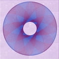 thumbnail image 1 of Ahgly Company Machine Washable Indoor Square Transitional Purple Plum Purple Area Rugs, 8' Square, 1 of 7