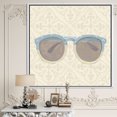 thumbnail image 3 of Lunettes de Soleil Bleues Glam cosmetics - Toile Encadrée Chic & Luxe, 3 of 3