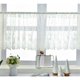 thumbnail image 1 of Cortina de media altura de encaje blanca para ventana pequeña, dormitorio, sala de estar, 1 of 5