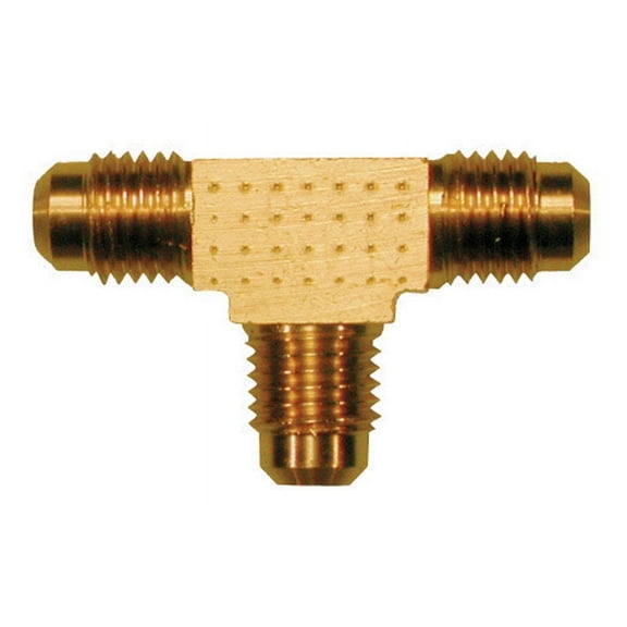 JMF Company 1/4 in. Flare X 1/4 in. D Flare Brass Tee