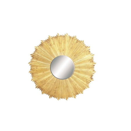 Decmode Modern Round 47 Inch Wooden Wall Mirror Com