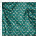 thumbnail image 4 of Soimoi Green Poly Georgette Fabric Leaves & Flower Floral Printed Fabric 1 Yard 52 Inch Wide, 4 of 5