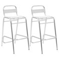 thumbnail image 1 of vidaXL Stackable Bar Chairs 2 pcs Aluminium, 1 of 5