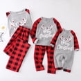 thumbnail image 3 of Pijamas familiares a juego para Navidad 2022 Ropa de dormir familiar a juego Tops + Pantalones Adultos Niños Conjuntos familiares a juego Mameluco de bebé, 3 of 5