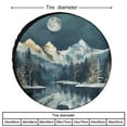 thumbnail image 2 of A Serene Mountain Landscape Under The Moonlight Camping Spare Tire Cover Woodland Adventure Camping Wheel Protectors Tyre Covers Weatherproof Wheel Covers for Trailer SUV Truck 13 Inch, 2 of 8