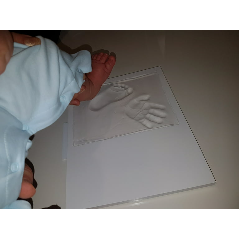 Personalized Family Handprint Kit, Paint Craft DIY Baby Keepsake Frame,  Non-toxic Paints With Large Size Family Photo Frame 