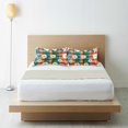 thumbnail image 6 of Yayeee Pillowcase King Size Set of 2 Satin Wrinkle Resistant Pillow Case, Green Checkered Daisy, 6 of 8