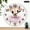 10x10in, variant on Patifu Round Wooden Wall Clock Lamb Ballerina Print Silent Sweep Movement Home Decor 10x10in