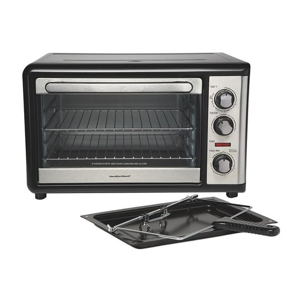 Horno de Convección Hamilton Beach con Rostizador Negro
