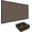 Mocha, variant on 90% Sun Shade Cloth with Improved Grommets 6' x 8' Outdoor Sun Screen Fabric Cover for Patio Garden Pergola Canopy - Mocha