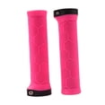 thumbnail image 1 of Quzzie 2 Pieces Bike Handlebar Grips Ergonomic Rubber Non Slip Locking Grips Shock Absorbing Wraps for Mountain Folding Bikes Suitable for School Commuting Weekend Cycling Pink, 1 of 8