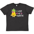 thumbnail image 3 of Inktastic I Love My Auntie with Pineapple Youth T-Shirt, 3 of 5