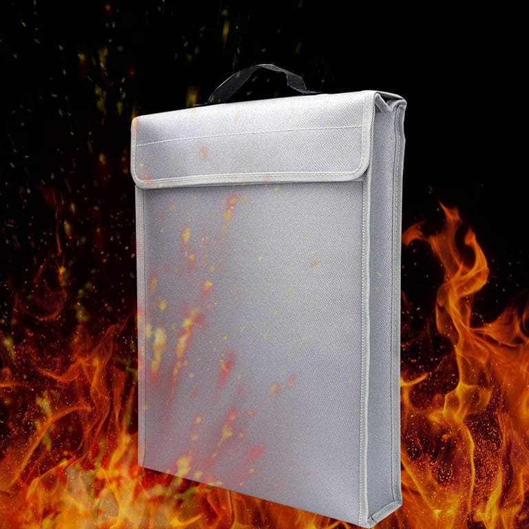 Pockets Fireproof Document Bag (2192℉), 15”x 11”Waterproof and