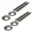 thumbnail image 1 of MYG 8pc Pipes Radiator Pipe Covers sleeve 15mm Collars Cut Fit Bathroom Chrome Effec, 1 of 9
