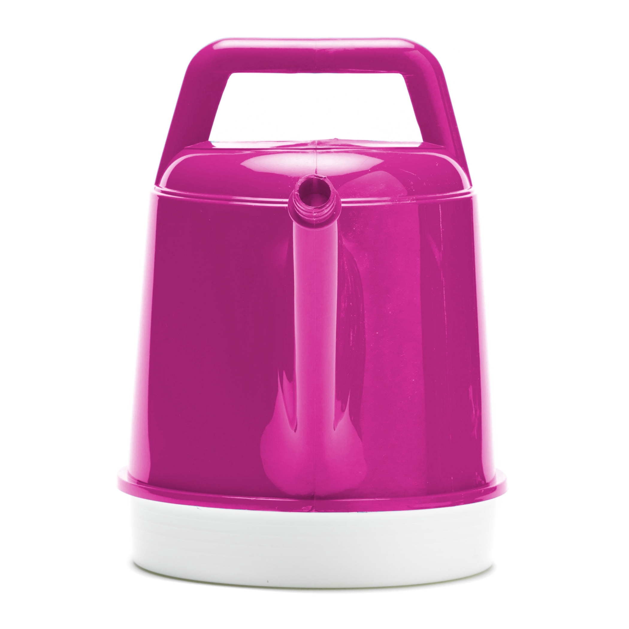 Bloem Deluxe 2 Gallon Plastic Watering Can - Indoor/Outdoor with 256 Fl Oz Capacity, Removable Nozzle, Shatterproof, Fuchsia