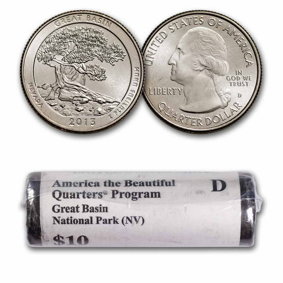 2013-D ATB Quarter Great Basin National Park 40-Coin Roll BU