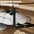 thumbnail image 6 of Retractable Shoe Rack for Cabinet Storage, Adjustable Stainless Steel Hanging Shoe Organizer Shelf, Space Saving Shoe Holder for Entryway Closet Bedroom Shoe Cabinet Use, 6 of 6