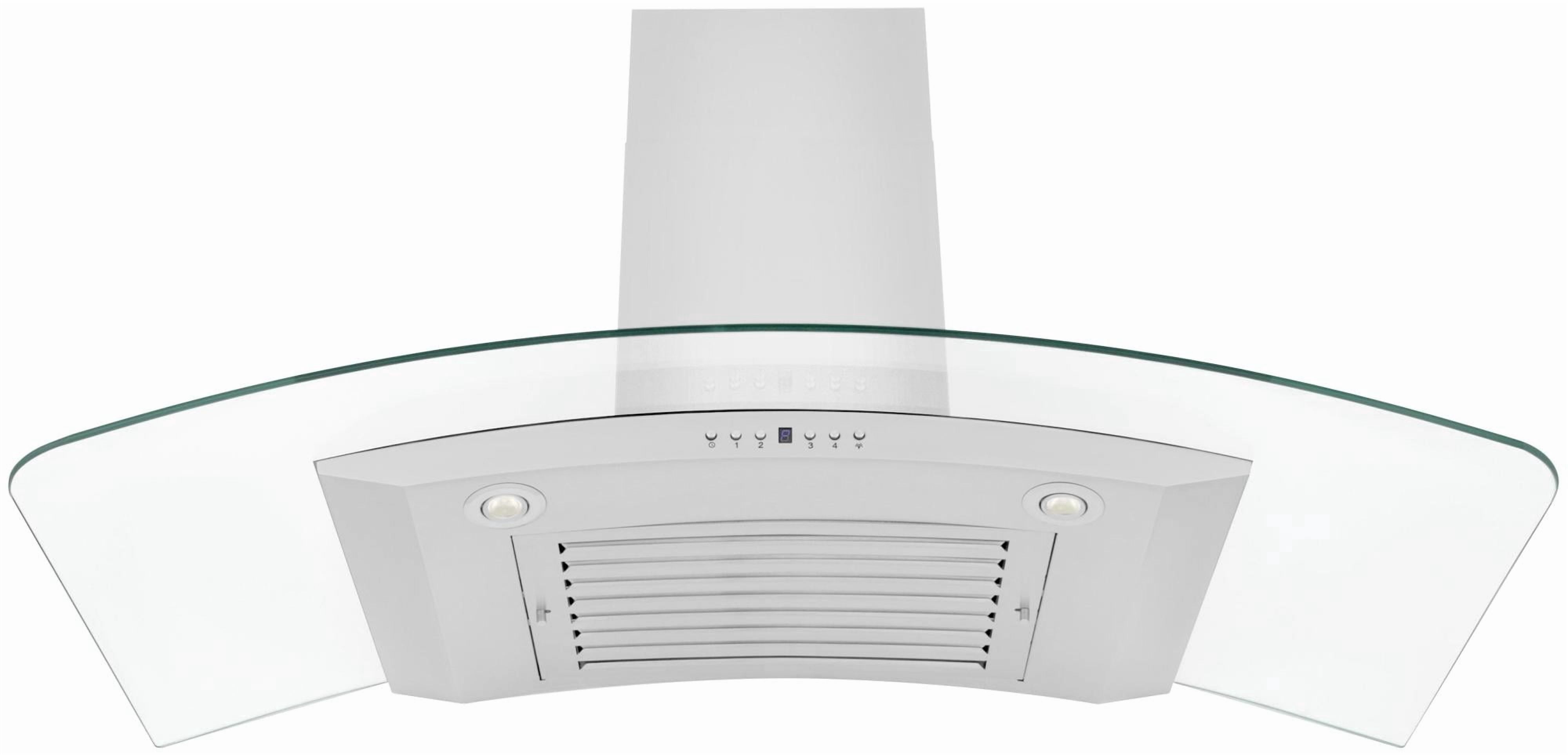 ZLINE 48 in. Wall Mount Range Hood in Stainless Steel & Glass (KN4-48)