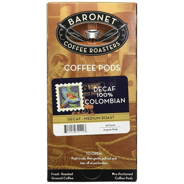 Coffee Decaf 100 Colombian Coffee Pods, 54 Count