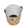 thumbnail image 3 of Balery Summer Travel Round Laundry Basket with Handles Waterproof Freestanding Laundry Hamper for Clothes Toys in the Dorm and Family-, 3 of 8