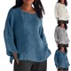 thumbnail image 1 of Sudadera de lactancia,Camisa de manga larga con cuello redondo para mujer, blusa informal suave y transpirable, corte holgado, cuello redondo para uso diario, sopatenor, 1 of 8