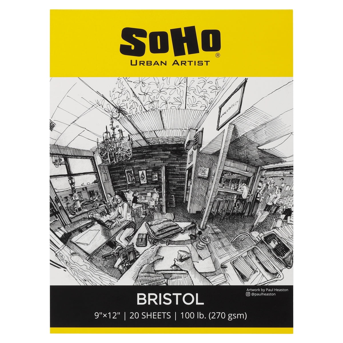SoHo Urban Artist Bristol Paper Pads Smooth Bristol Paper Pads for
