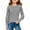 Gray, variant on Diufon Girls Knitted Pullover Sweaters Casual Long Sleeve Warm Crewneck Tops Soft Solid Color Loose Blouse