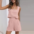 thumbnail image 5 of ZAZYULZ Womens 2 Piece Sets Two Piece Shorts Crop Tops Trendy Clothes Summer Set(Pink,Xl), 5 of 9