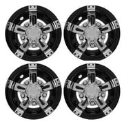 Goldmeet 4pcs 8in Golf Cart Wheel Hub Cap Reduce Wind Resistance ABS Lightweight Replacement for EZGO