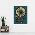 thumbnail image 2 of Dandelion Flower and Pappus Abstract Rockabilly Americana 50s Extra Large XL Wall Art Poster Print, 2 of 3