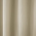 thumbnail image 5 of TOWN & COUNTRY BASICS Cabana Solid Heavyweight Indoor Outdoor Curtains, Light Filtering Opacity with Grommet Top, Water Repellent, 2-Pack Set, 54"x84", Taupe, 5 of 11