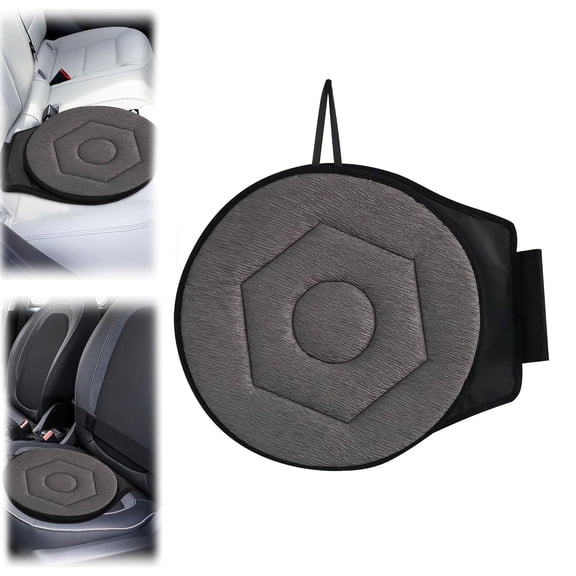 360° Rotating Seat Cushion for Car - Swivel Car Seat Cushion for Elderly Support,Ergonomic Design, Portable Easy Turn, Comfortable Odorless Swivel Seat for Seniors Reduced Mobility