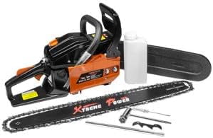 XtremepowerUS 22" Chainsaw 58cc Gas Engine Wood Cutting Aluminum Gasoline Gas 2-Stroke Chainsaw Cutting Wood Cutter Industry Engine Motor EPA