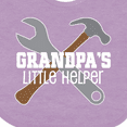 thumbnail image 4 of Inktastic Grandpa's Little Helper Boys Baby Bib, 4 of 4