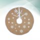 thumbnail image 3 of KAKOWELY Falda de yute para árbol de Navidad, delantal con diseño de árbol de Navidad, base para árbol de Navidad, suministros de decoración navideña para el hogar, 3 of 4