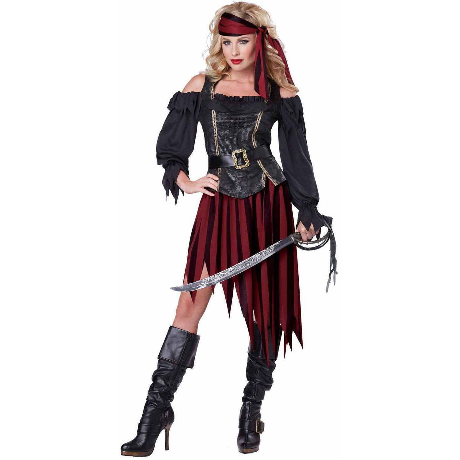 Pirate Costume Adult Halloween Fancy Dress 