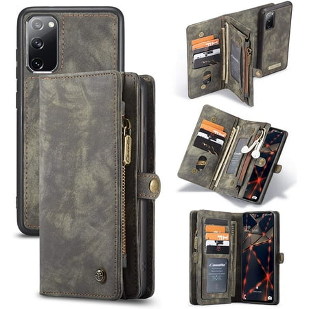 Galaxy S20 Fe 5g Wallet Case Samsung Leather Flip Magnetic Detachable Premium Cowhide Canada - Samsung Wallet Case S20