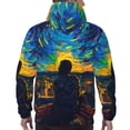 thumbnail image 7 of Cauagu Abstract Starry Sky for Men's Pullover Hooded Sweatshirt Athletic Casual Hoodie Aautumn Hoodie Sweatshirt for Men Pullover Casual Hooded Sweatshirt-Medium, 7 of 7