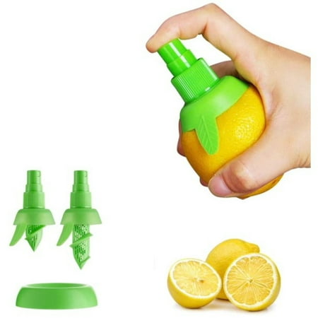 

2pcs 3.9 Inch Lemon Spray Gadget Green Citrus Sprayer Juicer Extractor for Vegetables Salads Cooking Fashionable Kitchen Gadget