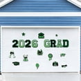thumbnail image 5 of 2026 Graduation Decorations, Grad Party Decor, Magnetic Cutouts, Garage Magnets, Green Trim, Graduation Cap Toppers, Graduation Celebration, Locker Decor, 20 Piece Set, 5 of 6