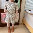 thumbnail image 1 of Ropa de hogar para niños Conjunto de pijama de verano para niños Ropa de hogar para niñas Conjunto de manga corta de algodón Dibujos animados, 1 of 6